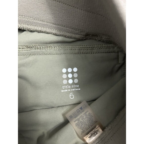 Title Nine Capri Pants Womens  Hiking Y2K Grunge Military Outdoor Crop 6 green - Picture 2 of 7